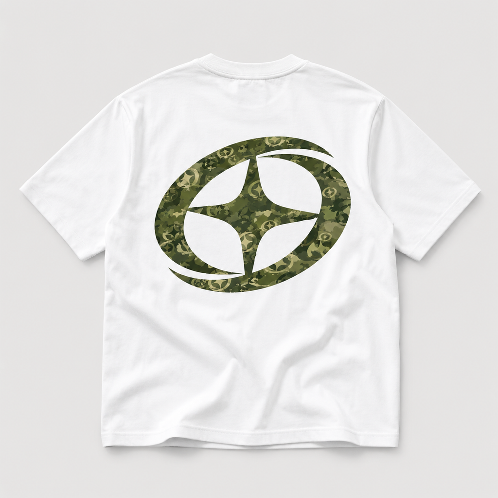 CAMO PATTERN LOGO TEE